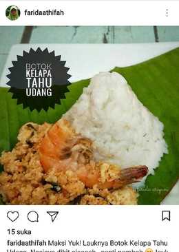 Botok Kelapa Tahu Udang