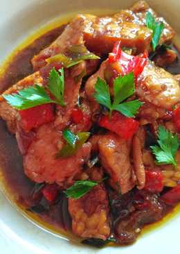 Ayam tahu bumbu kecap