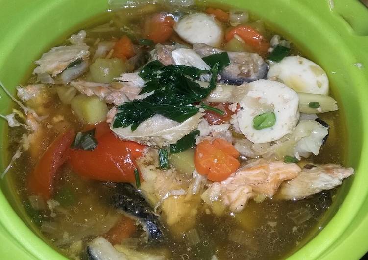 gambar untuk resep makanan Soup tulang salmon