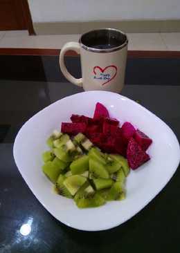 Kiwi and naga#Sarapan pagi(diet bersama sayaðŸ˜‰#day 5)