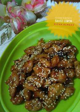 Ayam krispy Sauce Lemon