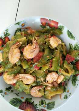 Pare tumis udang