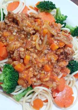 Spaghetti Bolognese Mix Vege (Pasta Bumil)