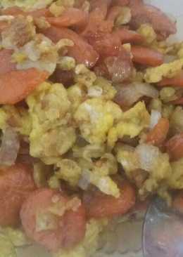 Orak arik telur sosis saus tiram