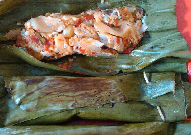 Resep Pepes ikan kembung + jamur