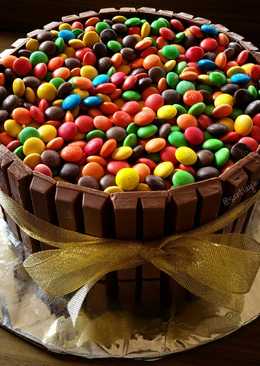 M&M Kitkat Birthday Cake