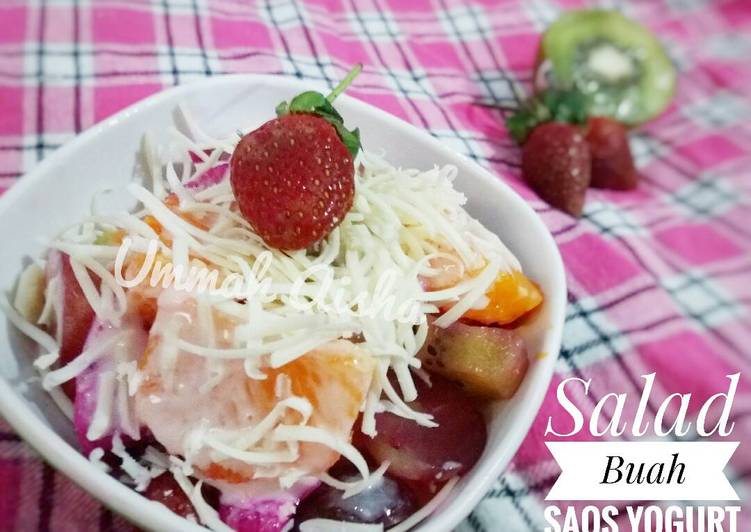 resep lengkap untuk Salad Buah Saos Yogurt