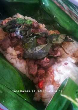 Nasi Bakar Ati Ampela Kemangi Sederhana