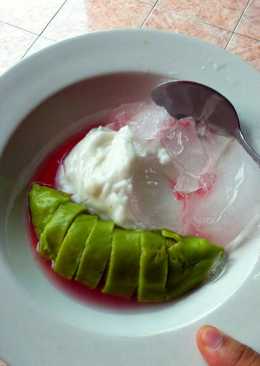 Resep es pisang ijo