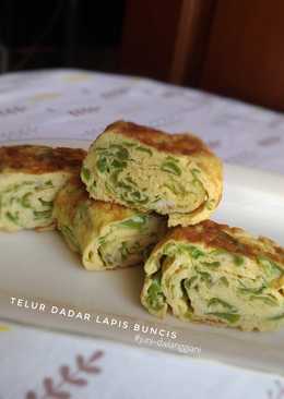 19. Telur dadar lapis buncis (gyeranmari)