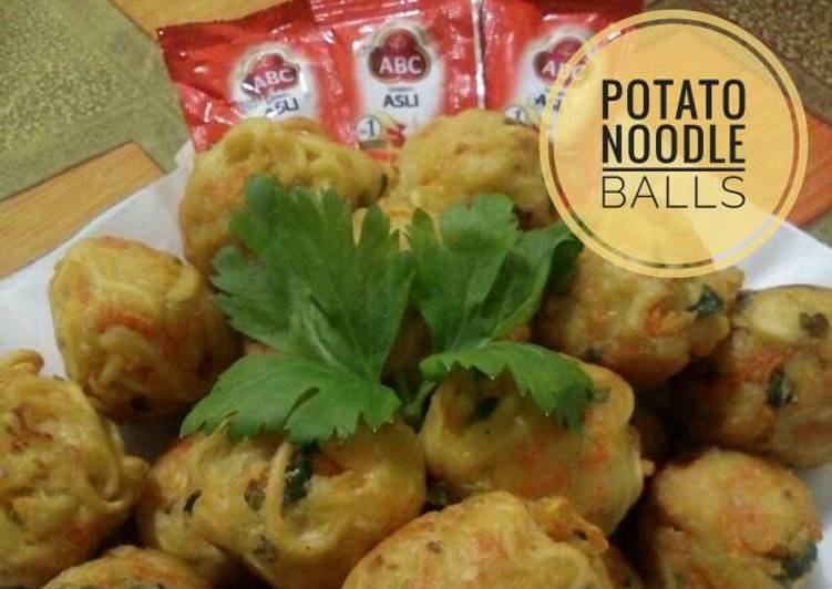 gambar untuk cara membuat Potato Noodle Balls