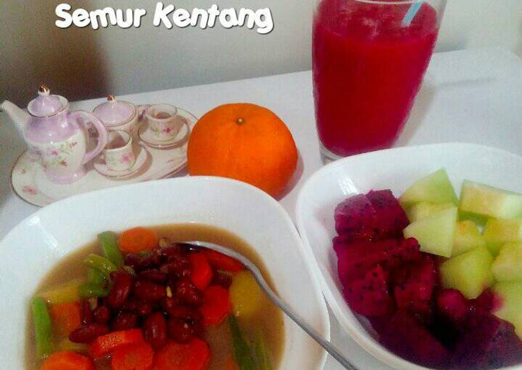 resep GM Diet (Day 3) - Part2- semur kentang mix