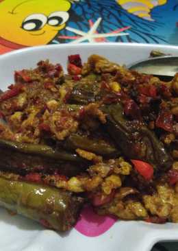 Balado terong siram telor