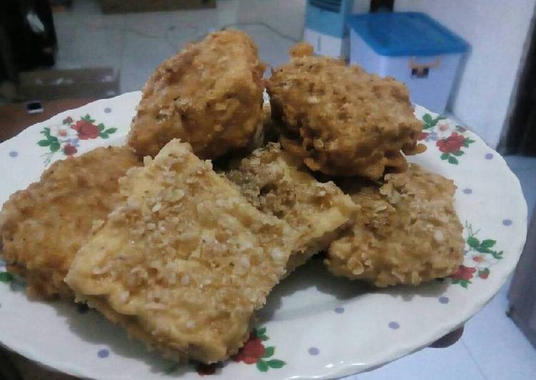 resep makanan Tahu & Tempe Crispy Balur Oat