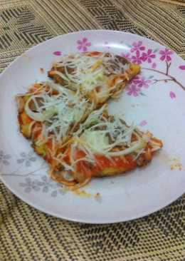 Pizza nasi teflon kesukaan suami