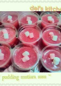 pudding mutiara susu