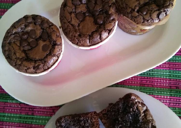 gambar untuk resep Bruffins aka Brownies Muffin