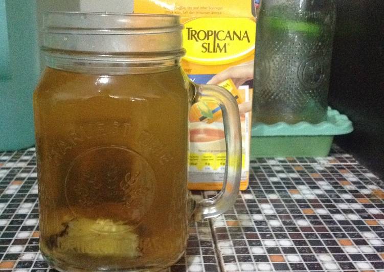 gambar untuk cara membuat Teh Jahe Lemon (Minuman Hangat)