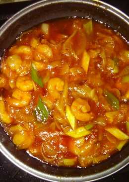 Udang Jamur Tiram Asam Manis