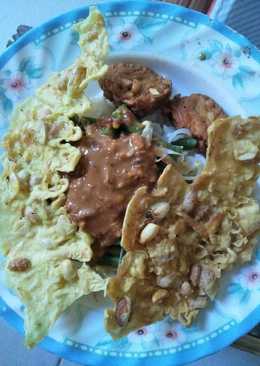 Nasi pecel rumahan