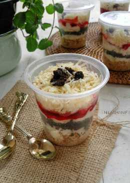 No Bake Cheese cake in Jar