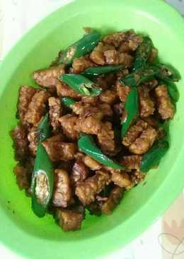 Orek tempe cabe ijo