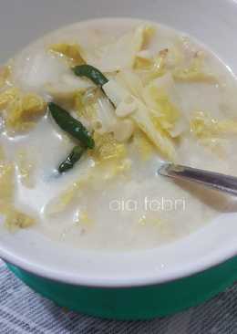 Sayur sawi santan cabe ijo ala fe'