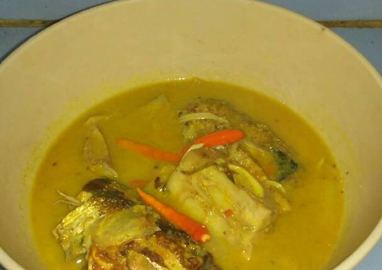 resep lengkap untuk Sayur lodeh bandeng goreng (R.E.D)