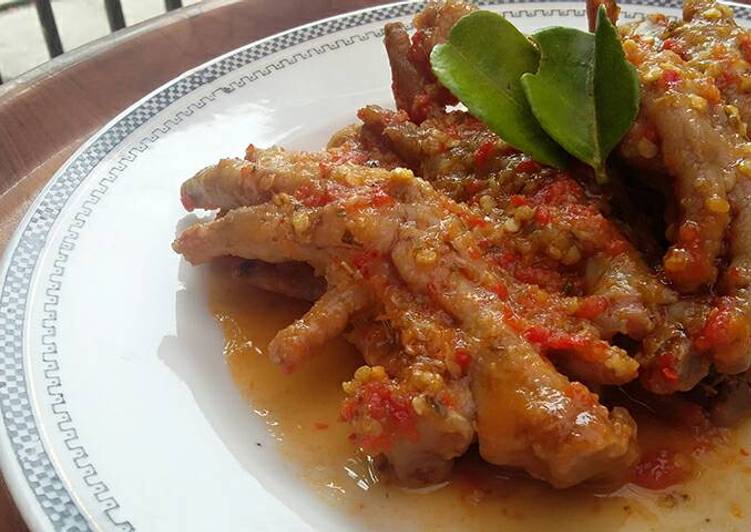 gambar untuk resep makanan Ceker/Sayap Pedas Bumbu Simpel (3 jenis aja)