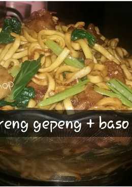 Mie goreng gepeng + baso (pedesssssnya nampol) ðŸ˜‚