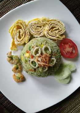 Nasi Goreng Ijo Seafood (#PR_BukanNasiBiasa)