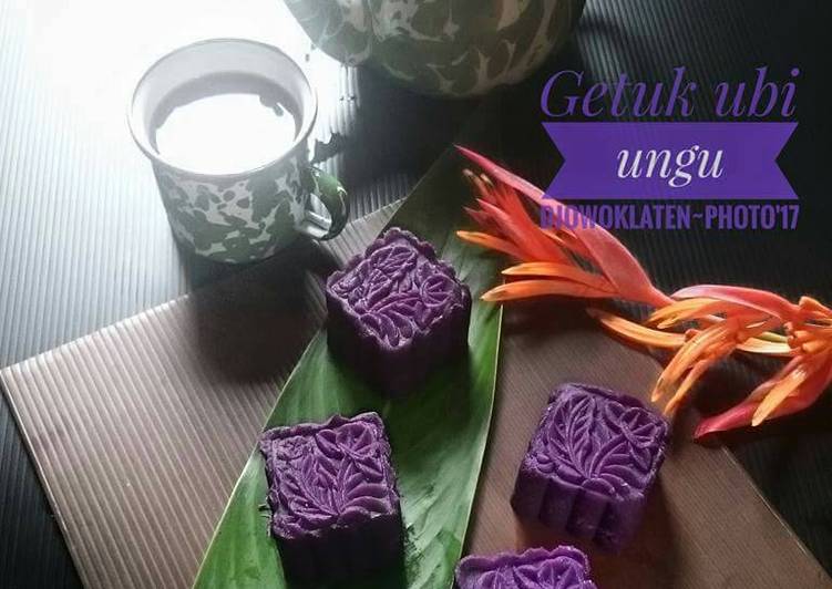 gambar untuk cara membuat Getuk ubi ungu