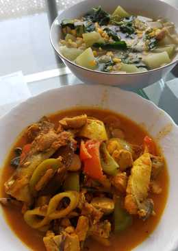 Bandeng masak kuning kemangi