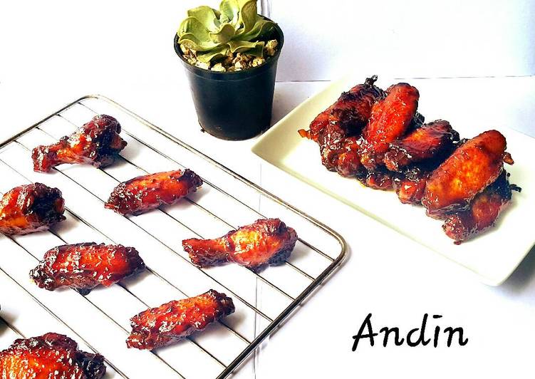 gambar untuk resep Spicy Chicken Wings with Barbeque Sauce