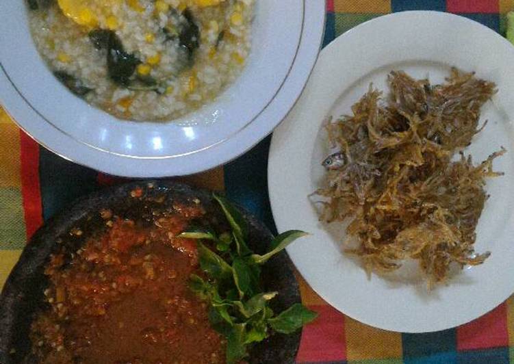 resep lengkap untuk Bubur Manado ala Lombok