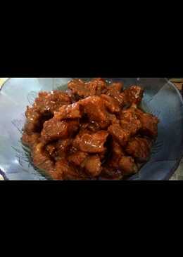 Daging asam kecap (semur daging)