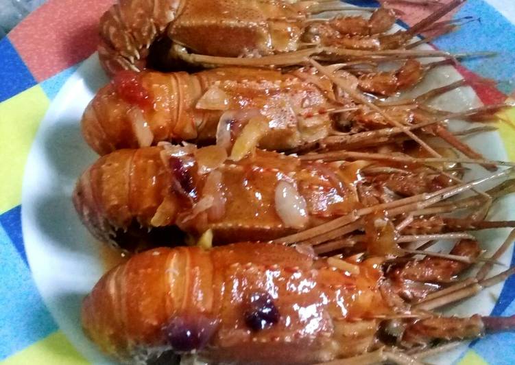 resep lengkap untuk Asam Manis Lobster