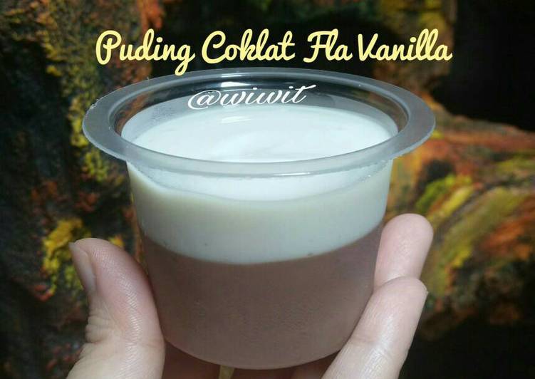 resep masakan Puding Coklat Fla Vanilla