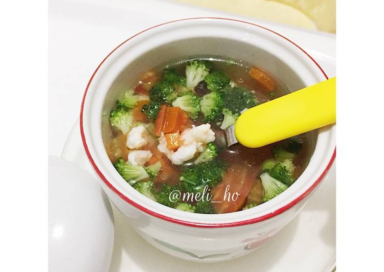 gambar untuk resep makanan Sop Udang Kuah Dashi (MPASI 1y+)