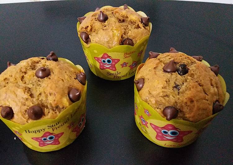 gambar untuk resep makanan Banana cupcake