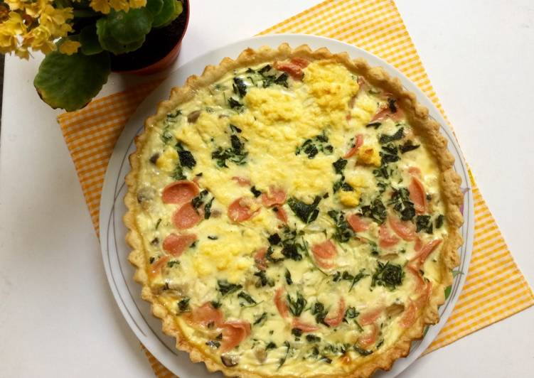 resep masakan Quiche Lorraine pai gurih dari Prancis