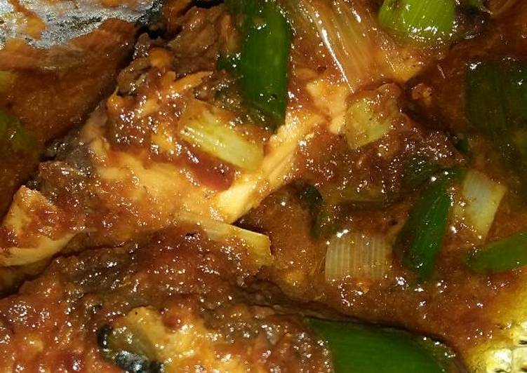 resep lengkap untuk Cue tongkol bumbu kecap