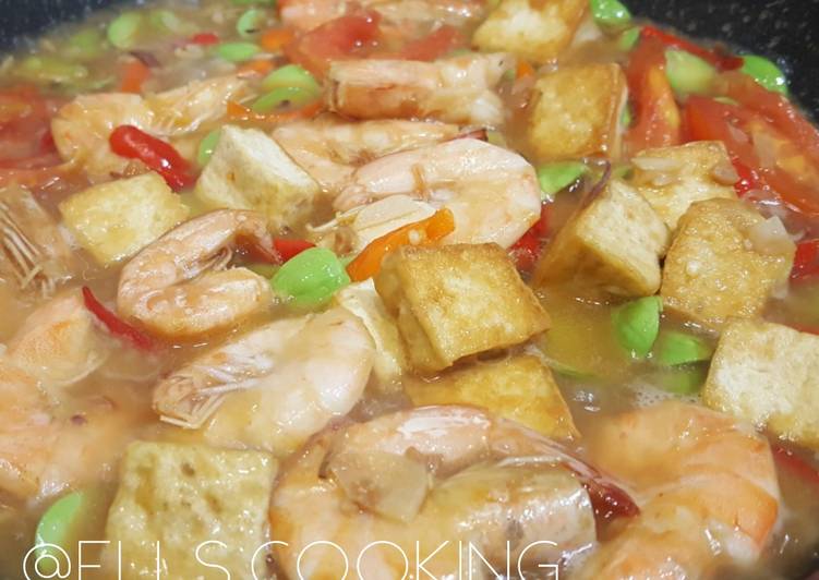 Resep Udang Masak Tauco (khas medan)