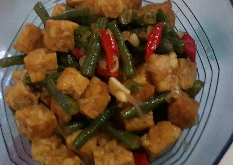 Resep Tumis Kacang Panjang Tempe Saus Tiram Dari Yunita Diana