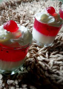 Puding selasih #merahputih