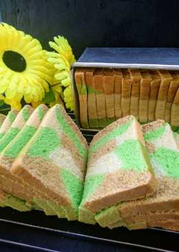 Roti tawar mocha pandan