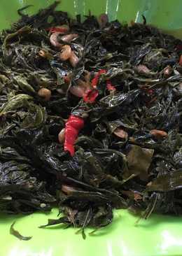 Oseng daun singkong ebi udang pakai kaldu sapið'ð»