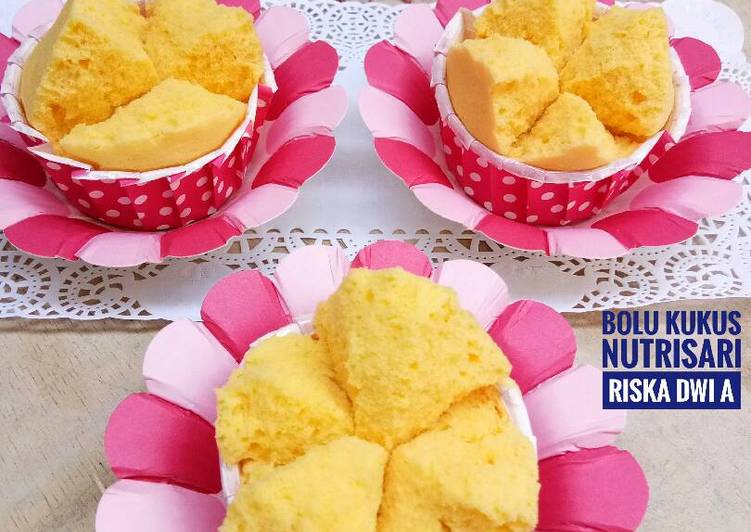 bahan dan cara membuat Bolu Kukus Nutrisari