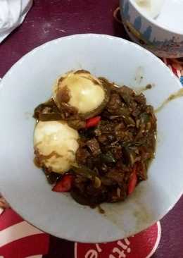 Semur daging telor simple