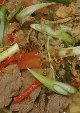 Tumis asem asem daging